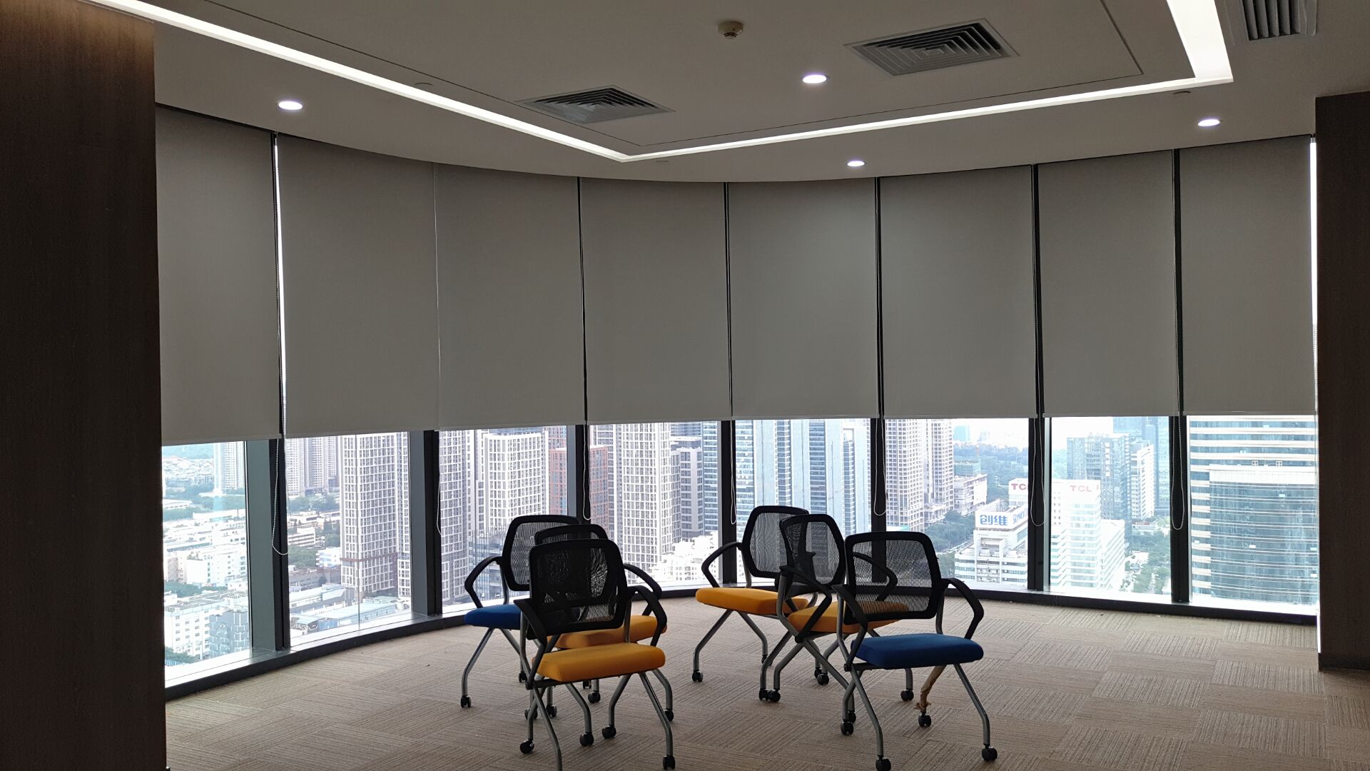 2018办公室窗帘图片大全-房天下装修效果图