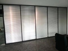 宝安西乡窗帘定做蘅芳科技大厦办公室窗帘安装