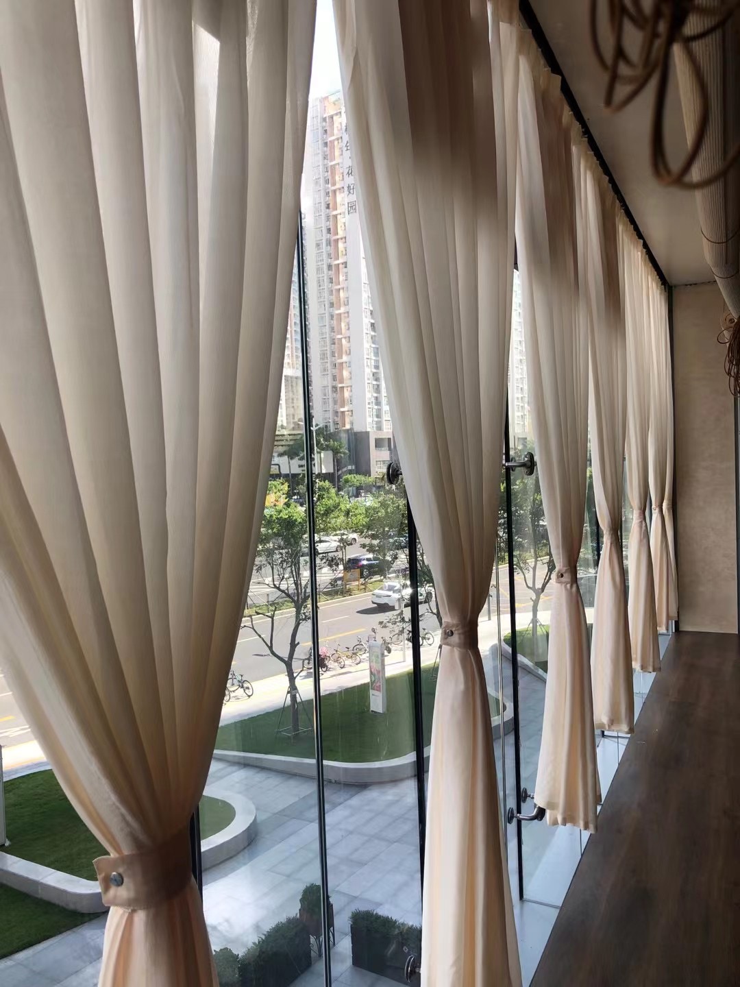 龙华观澜窗帘定做锦绣科学园遮光窗帘安装