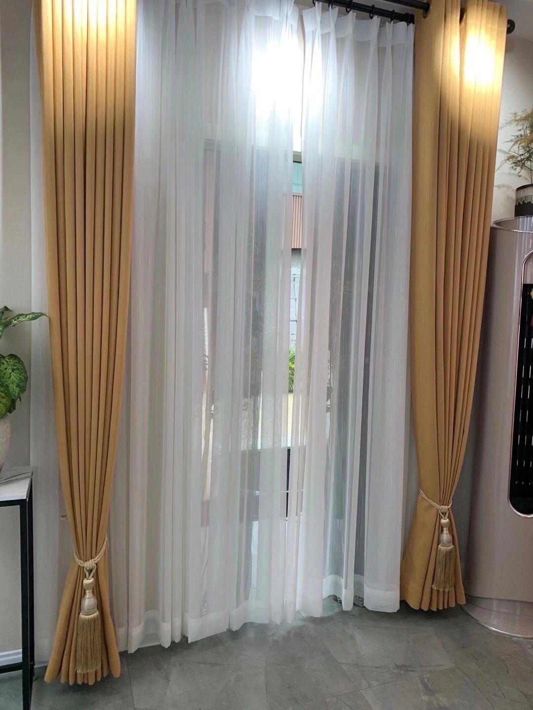 龙岗龙城窗帘定做新亚洲花园遮光窗帘安装