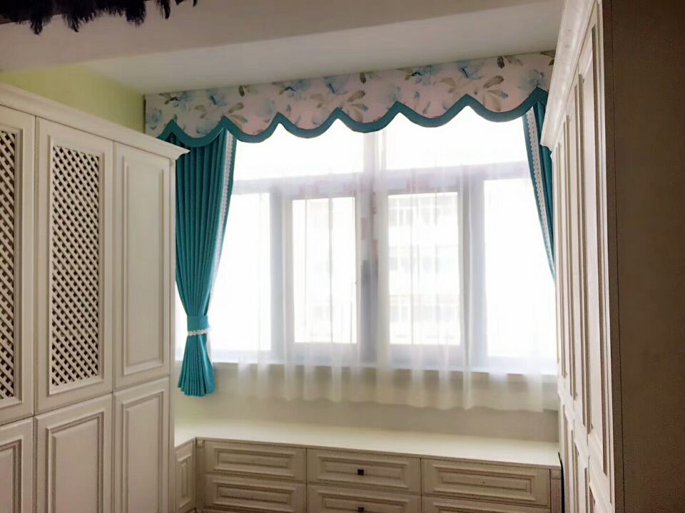 宝安福永窗帘店上门定做家居遮光窗帘