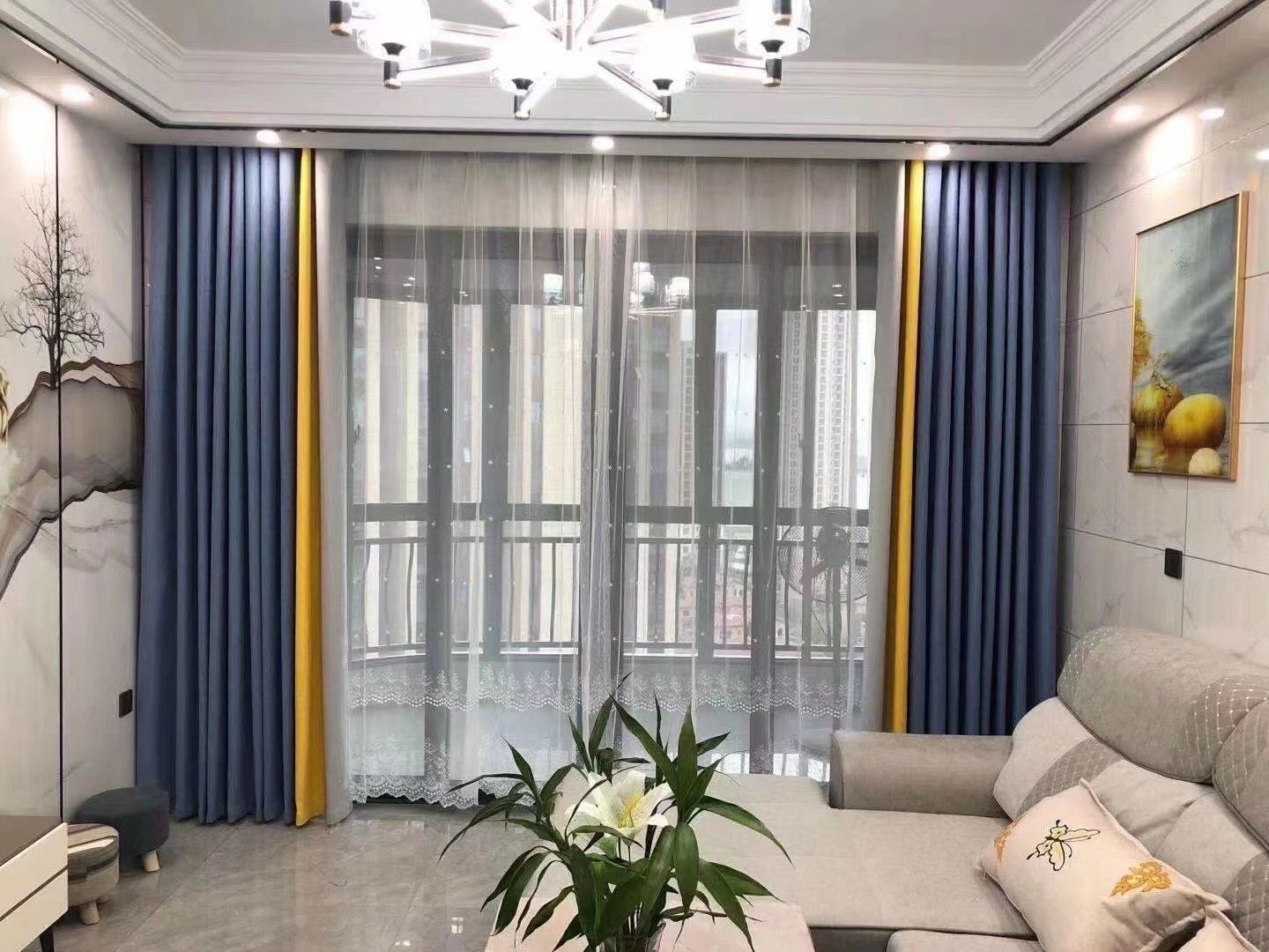 光明公明窗帘店定做家居窗帘遮光窗帘