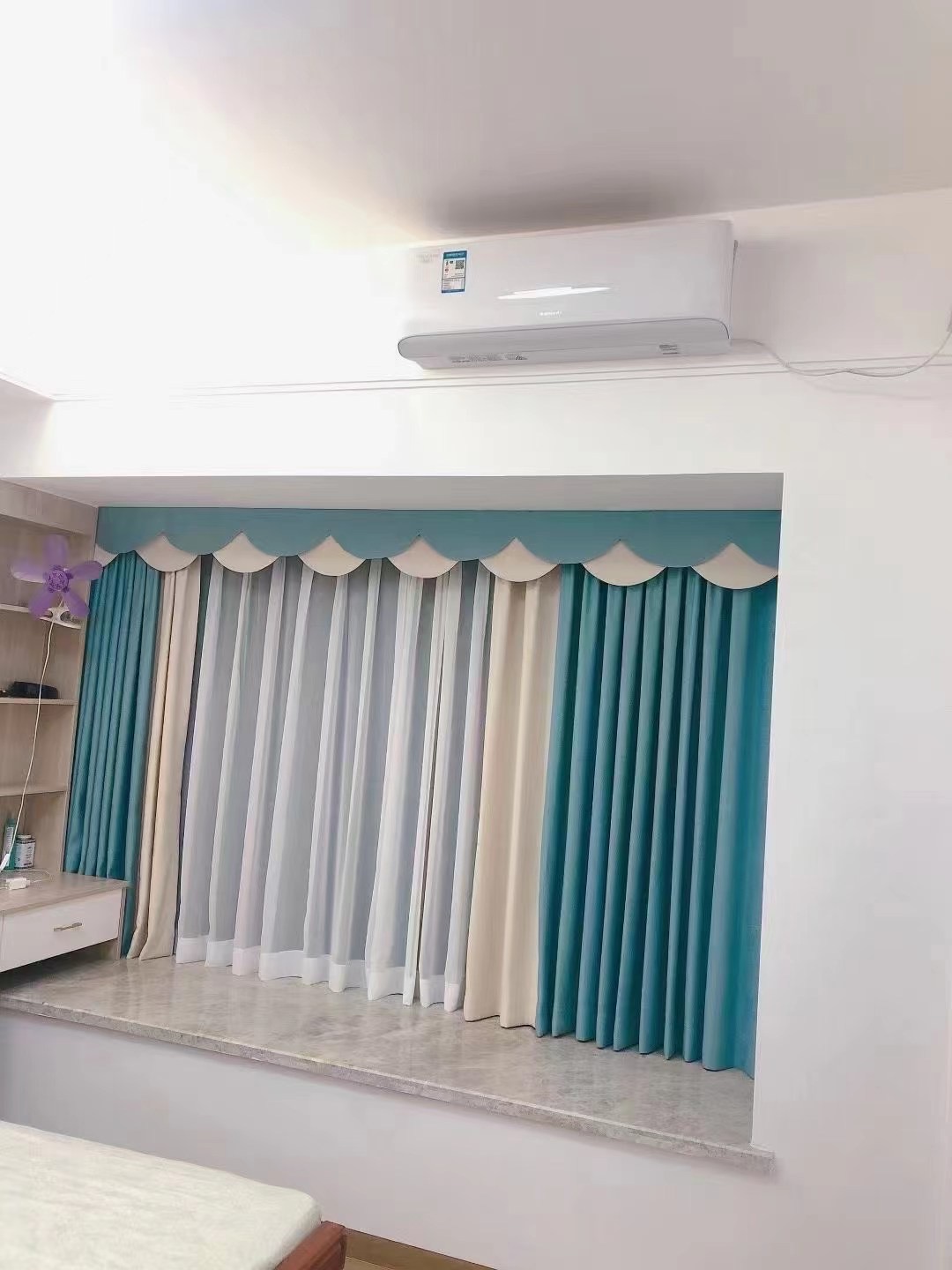 福田梅林窗帘店定做家居窗帘遮光窗帘