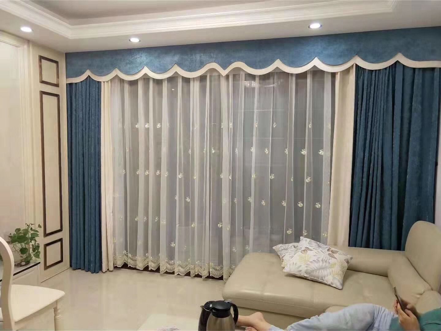 龙华观澜窗帘店定做家居窗帘遮光窗帘